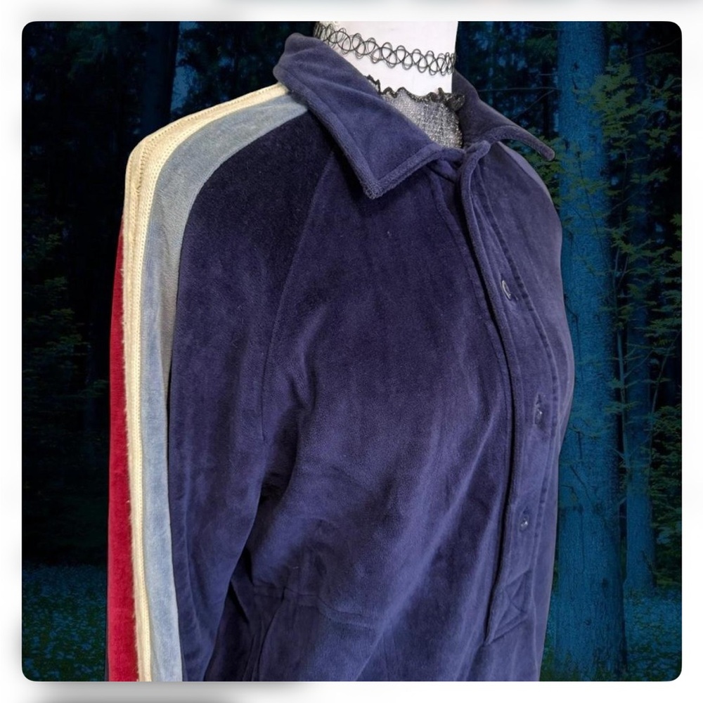 Women's Multicolor Velour Hoodie